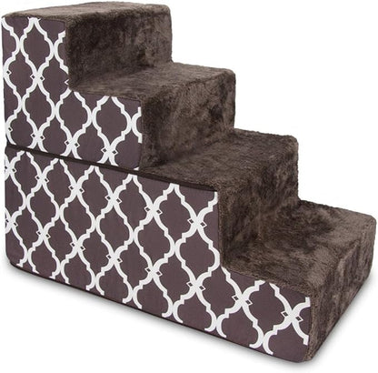 Best Pet Supplies Portable Foldable Foam Pet Stairs/Steps for Couch 4-Step (H: 22")