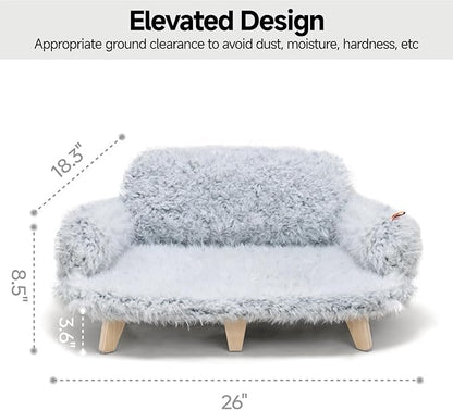 MEWOOFUN Cat Bed with Removable Washable Cover