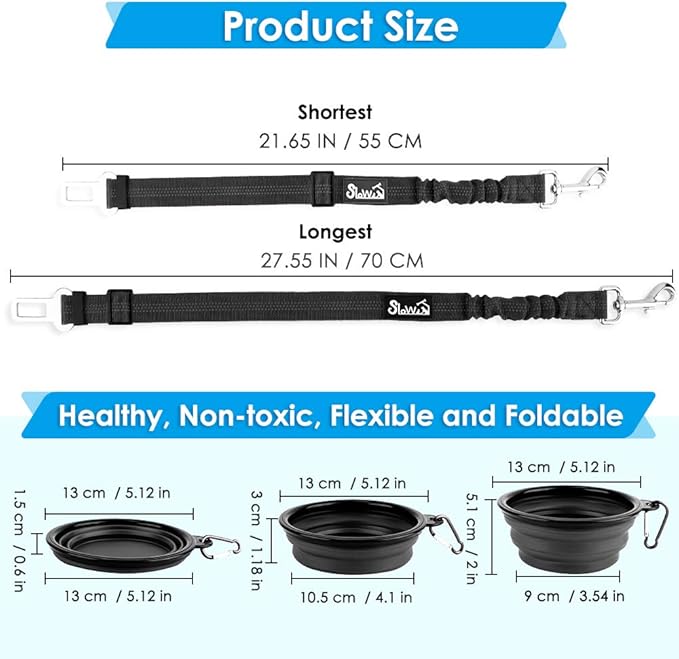 SlowTon Dog Car Seat Belt 1 Pack)