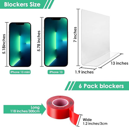 Under Bed Blocker for Pets King Size Bed 7 inches 6 Pack