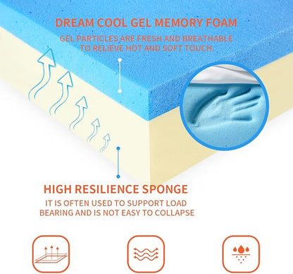 Large Dog Bed for Large Dogs 30 to 90 lbs(35x22x3