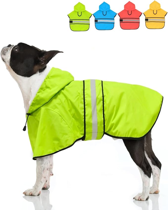 Candofly Dog Raincoat Hooded Poncho