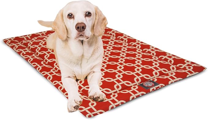 24" Links Red Crate Dog Bed Mat By Majestic Pet Products