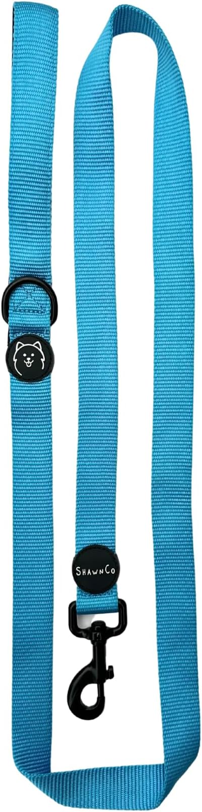 ShawnCo Dream Walk Dog Leash- Premium, Nylon Pet Leash with Soft Neoprene Handle for Small, Medium and Large Dogs (Oceanic Blue, Small)