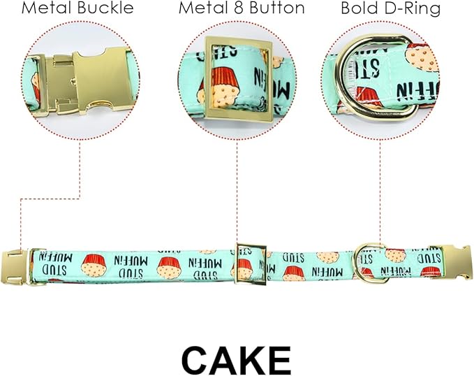 Stud Muffin Dog Bow Tie Dog Collar Accessory