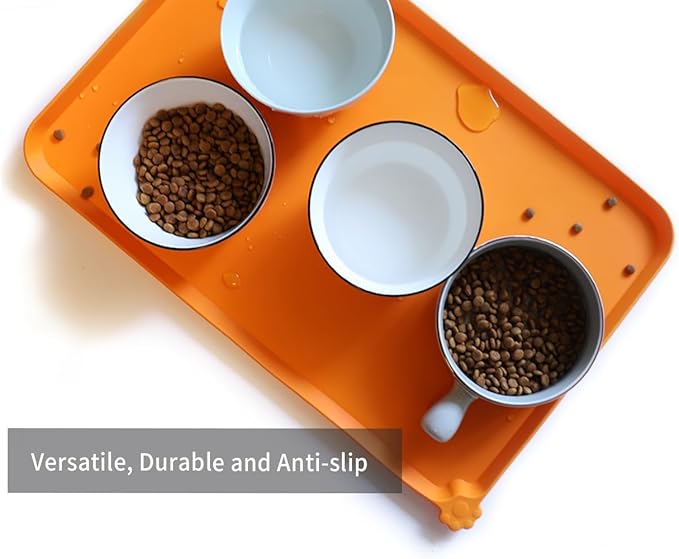 Hoki Found L Silicone Pet Food Mats Tray
