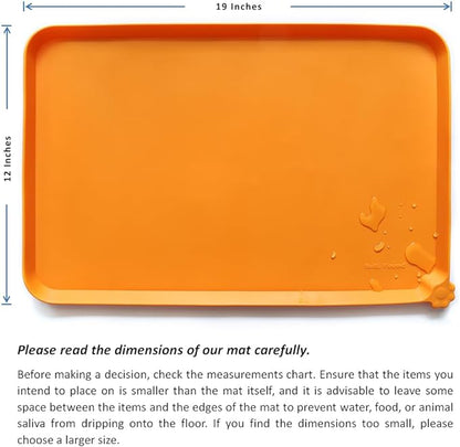 Hoki Found Silicone Pet Food Mats Tray