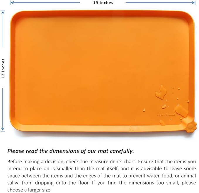 Hoki Found Silicone Pet Food Mats Tray