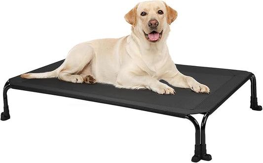 Veehoo Elevated Dog Bed 41" x 27", Black
