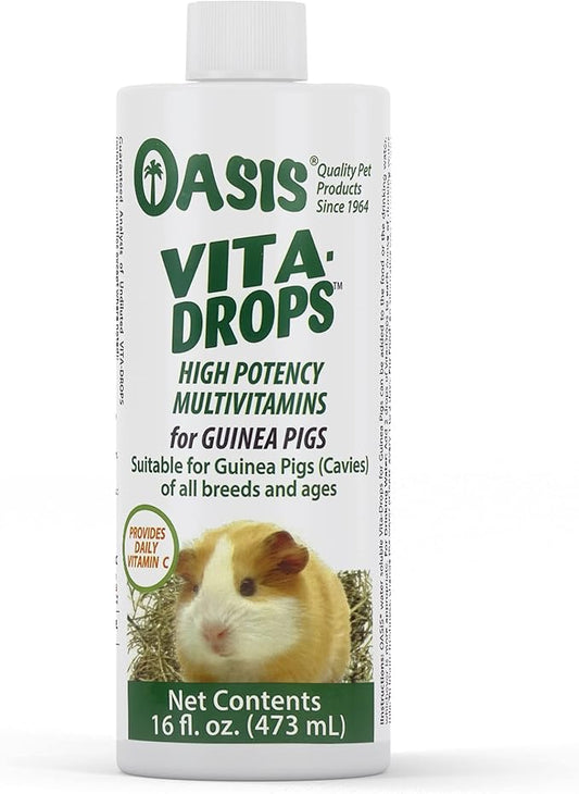 OASIS #80069 Guinea Pig Vita-Drop Vitamins, 16-Ounce liquid multivitamin with Vitamin C