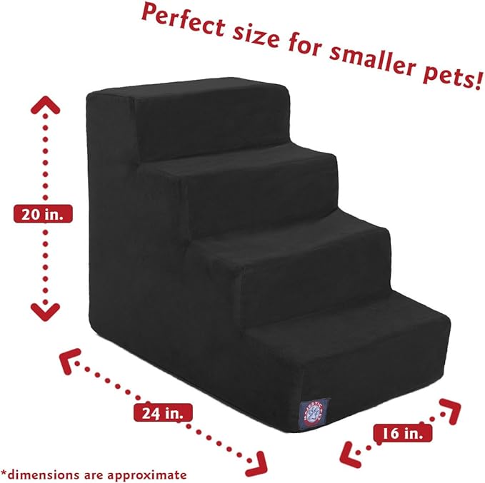 Majestic Pet 4 Step Portable Dog Stairs 25 lbs