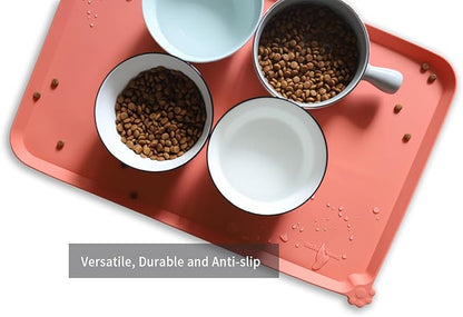 Hoki Found L Silicone Pet Food Mats Tray