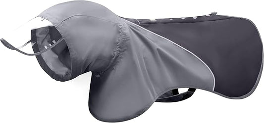 Dog Rain Poncho, Waterproof & Windproof Dog Raincoat for Wet Weather|Super Adjustable&Easily Wearable Rain Jacket for All Breeds，Size Small