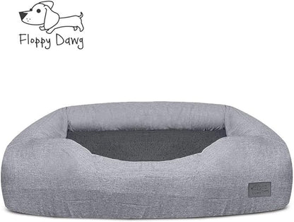Floppy Dawg Bolster Dog Bed Replacement Cover. Fits PetFusion 36L x 30W.