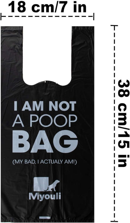 300 Counts Extra Thick Black Biodegradable Pet Poop