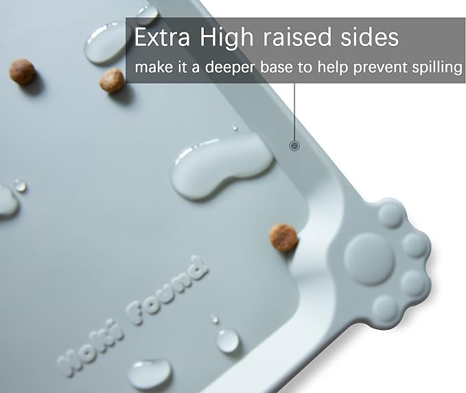 Hoki Found XX-Large Silicone Pet Food Mats Tray