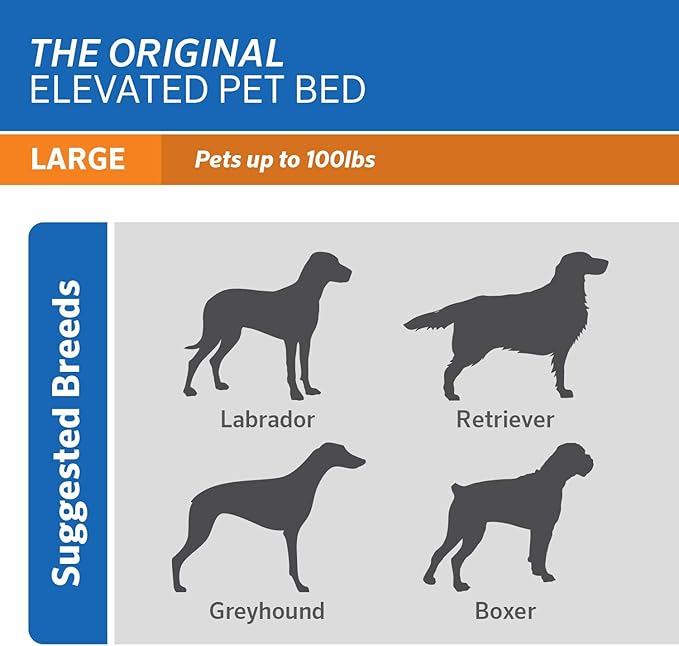 Original Pet Bed Replacement Cover - Grey - Large (43.5" x 31.5")