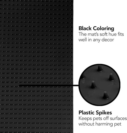 RESILIA Furniture Protector Pet Deterrent Tiles 21 Inches 19 Inches, 4 Pack