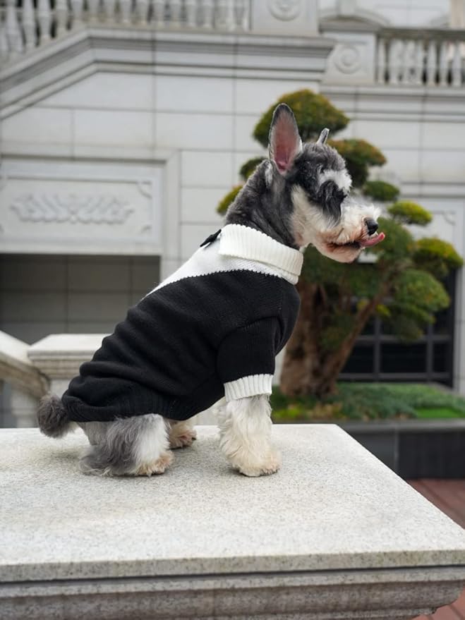Dog Tuxedo Bow Tie Wedding Party Suit 16" Back