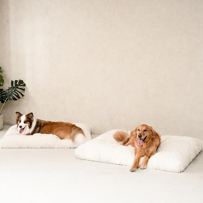 EHEYCIGA Fluffy Dog Crate Pad