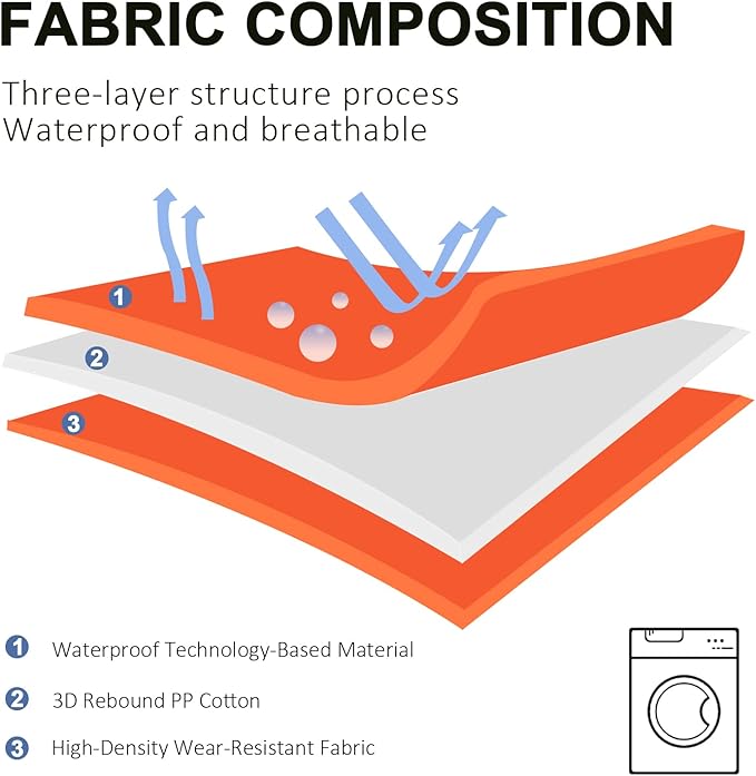 BDEUS 51x35In Extra Large Size Outdoor Dog Bed