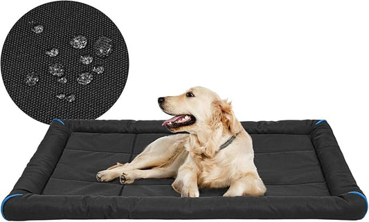 Miguel Oxford 900D Outdoor Waterproof Dog Bed for Metal Dog Crates Water-Resistant All Weather Pet Mat Durable Easy Wipe Clean Travel Indoor Outdoor Puppy Cat Crate Bed 42inch