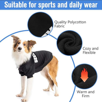 SCENEREAL Security Dog Hoodie Sweaters for Small Medium Large Dogs