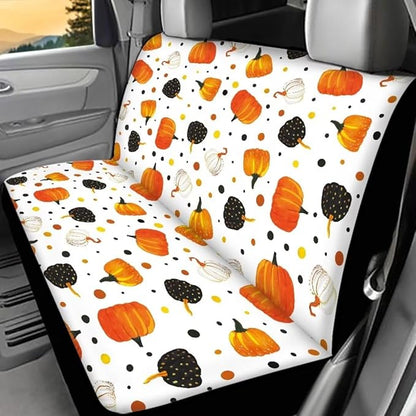 Multi-colored Pumpkin Car Backseat Covers