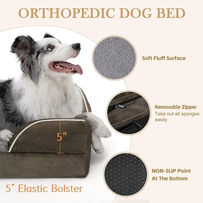 Orthopedic Memory Foam Dog Bed