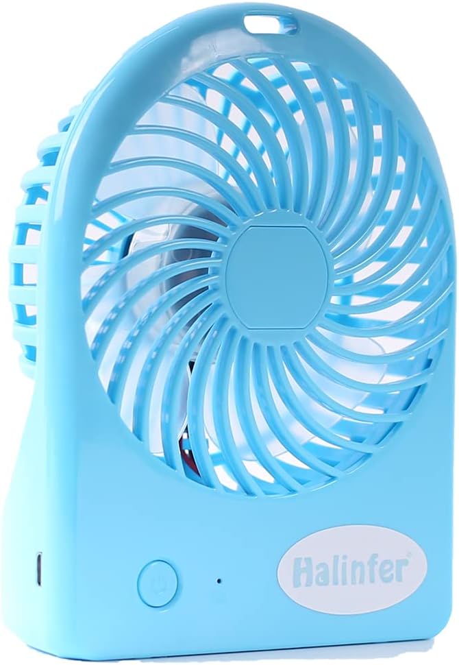 halinfer Portable Mini Fan for Cat Backpack Carrier, USB Rechargeable Battery Included Speed-Adjustable Fan for Pet Backpack