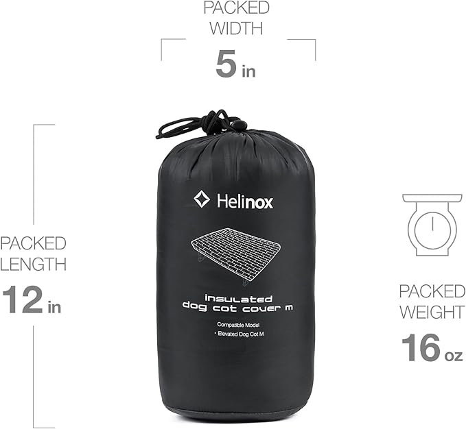 Helinox Fleece Dog Cot Warmer Insulation Layer Portable Dog Beds (39 x 27.5)