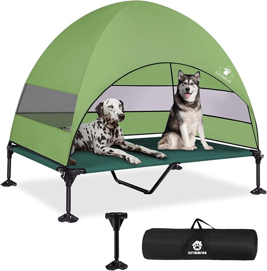 Elevated Dog Bed with 2024 Newest Canopy