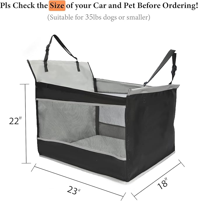 & Dog Car Seat for Large Dogs
