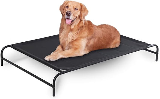 Portable Raised Cooling Steel-Framed Elevated Pet Bed