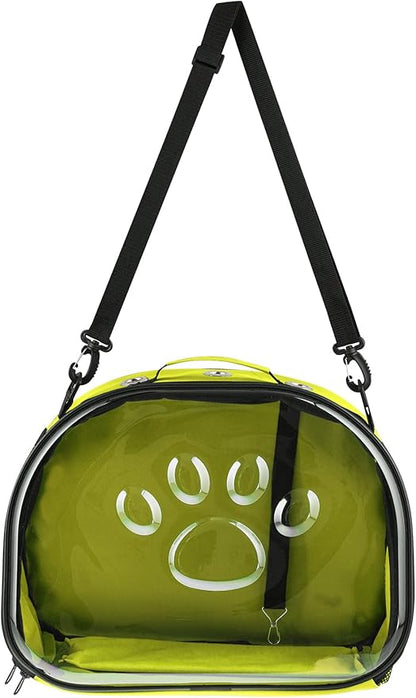 Pet Carrier Backpack, cat Carrier Bag, cat Dog Carrier Bag, Bird Carrier Bag, Backpack Carrier with Foldable Shoulder Strap, Designed for Cats and Puppies, Airline Approved, Travel, Hiking (Yellow)