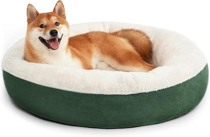 Love's cabin Round Donut Cat and Dog Cushion Bed 30in Pet