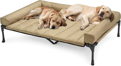 Veehoo Cooling Elevated Dog Bed + Waterproof Removable Pillow-Top Mat CWC2331B