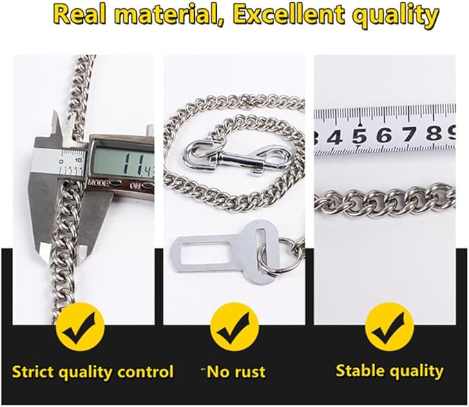 Stainless Steel No chew Dog Car Seat Belt Dogs(60cm)