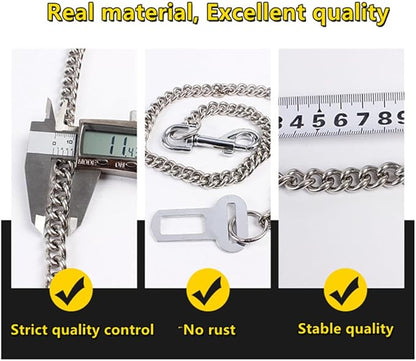 Stainless Steel No chew Dog Car Seat Belt Dogs(60cm)