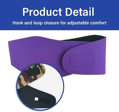 MANON ROSA Dog Swim Cap Plugs 2Pcs Waterproof All-Weather Snood for Bathing Rainy Days Swimming (1 Pink 1 Purple,L)