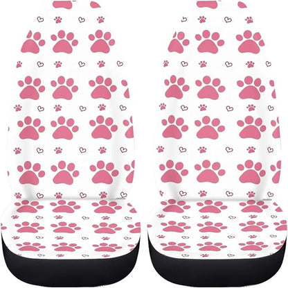 UNICEU Cute Dog Paw Print Seat Covers Car