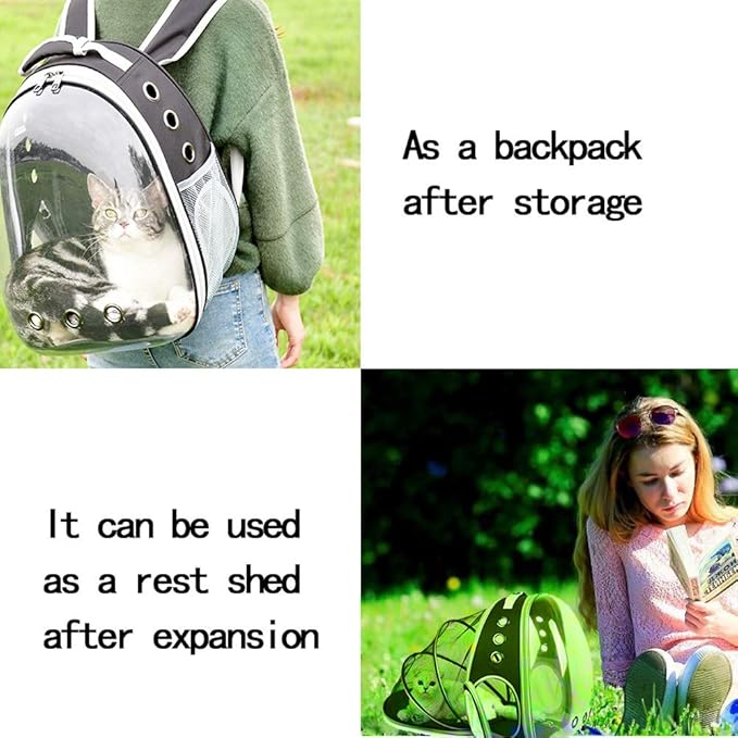 Bubble Backpack Carrier Airline-Approved Expanded Pet Backpack Carrier for Cats and Puppies