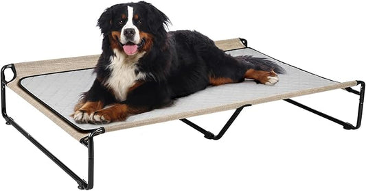 Veehoo Elevated Dog Bed with Washable Dog Pee Pads 100% Waterproof CWC2201CCP