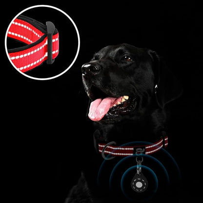 azuza Reflective Dog Collar with Airtag Holder
