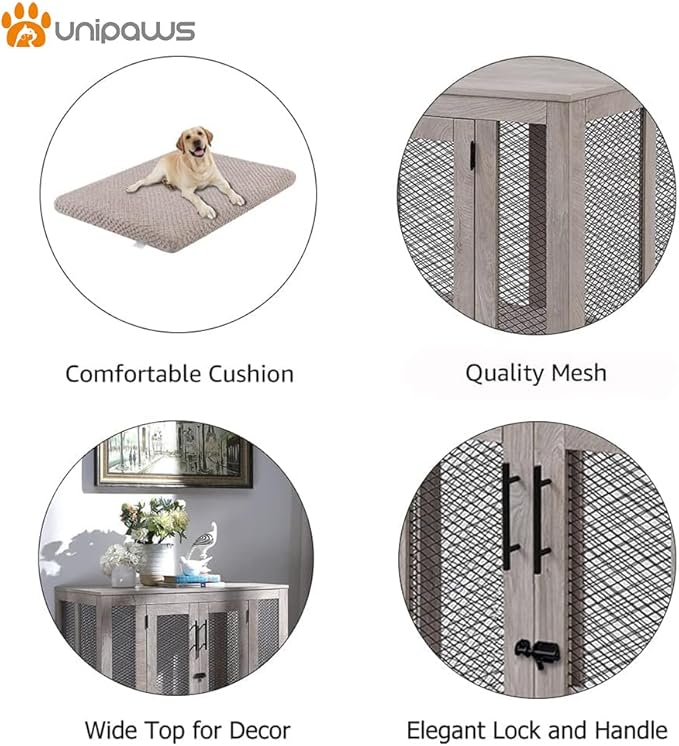 unipaws Large Dog Crate Furniture 70 lbs