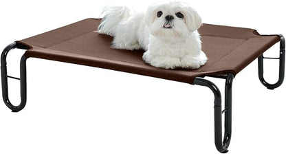 pettycare Elevated Outdoor Dog Bed 35 lbs,Brown