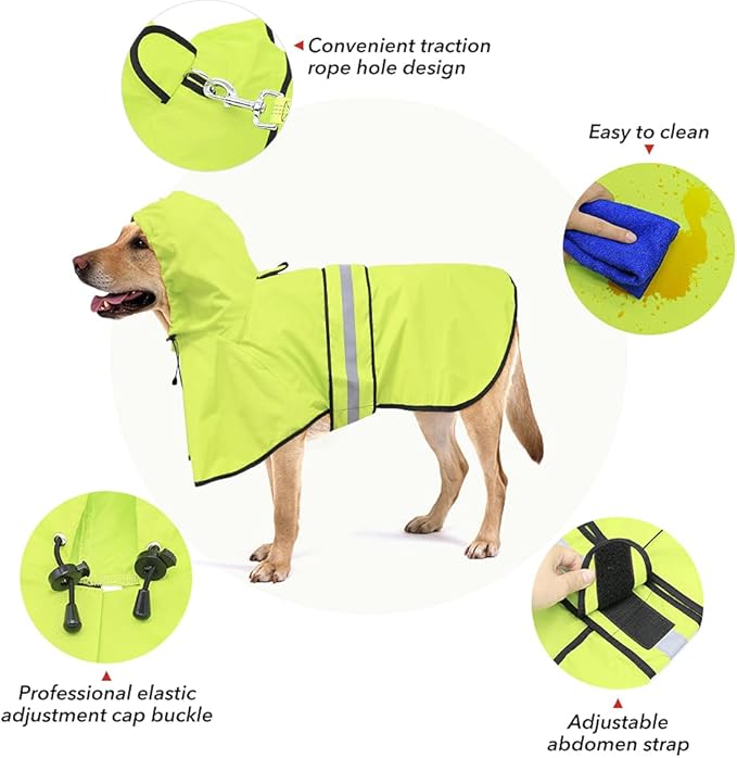 Reflective Dog Raincoat
