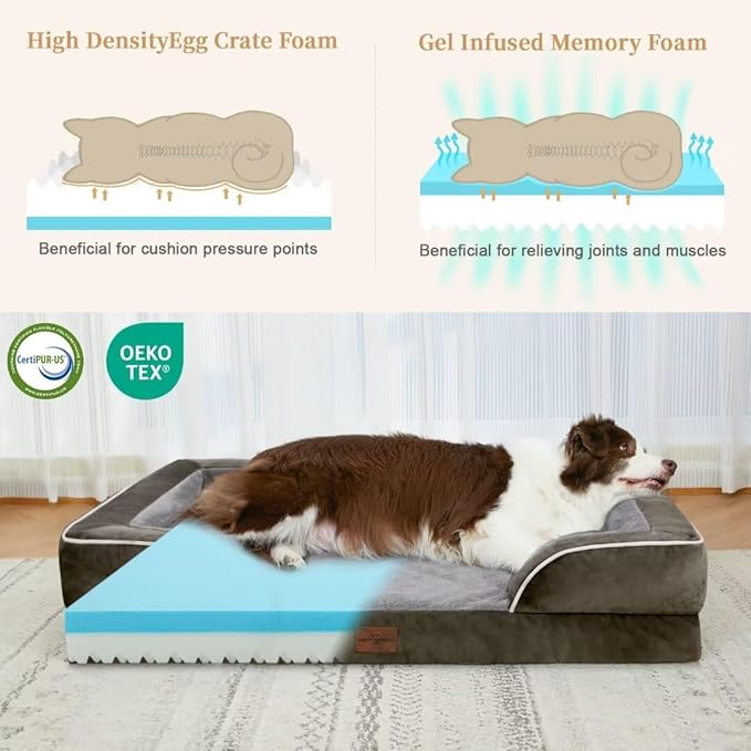 Orthopedic Memory Foam Dog Bed