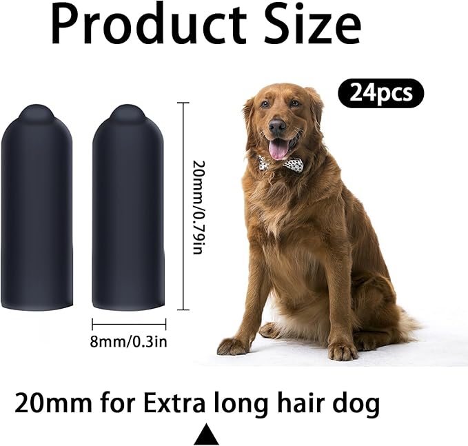 Silicone Covers for Shock Collar 24 Pieces (20 mm)