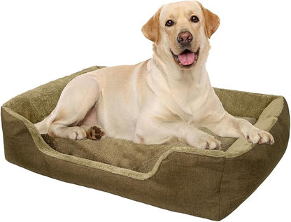 Dog Beds for Large Dogs 4 Sides,Machine